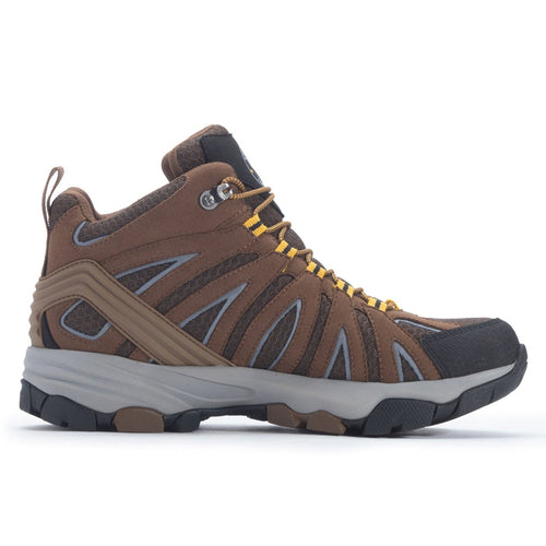 ROCKROOSTER Bedrock Men's Waterproof Hiking Boots, Brown, 6 Inch, Vibram Sole
