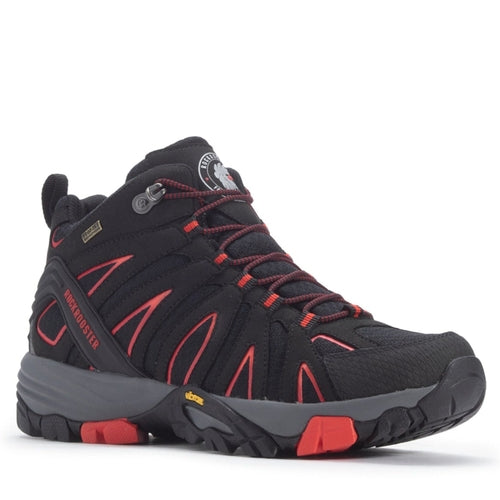 ROCKROOSTER Bedrock Men's Waterproof Hiking Boots, Black, 6 Inch