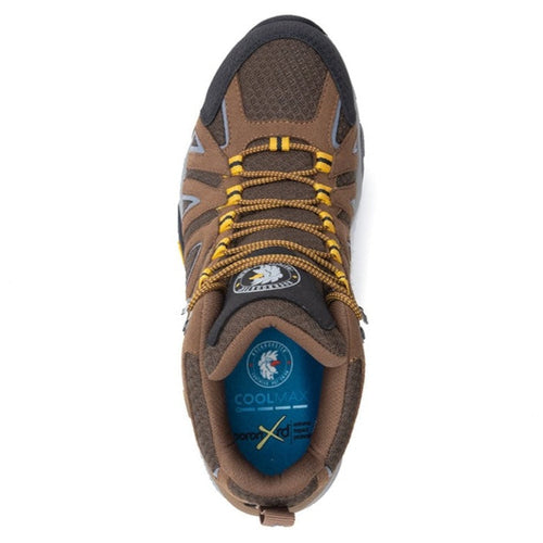 ROCKROOSTER Bedrock Men's Waterproof Hiking Boots, Brown, 6 Inch, Vibram Sole