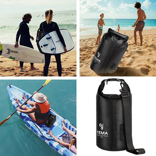 YEMA Dry Bag with Waterproof Phone Pouch for Hiking, Kayaking & Outdoor Use