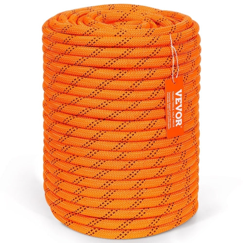 VEVOR Arborist Tree Climbing Rope Double Braid Polyester 1/2"/1.3 cm x